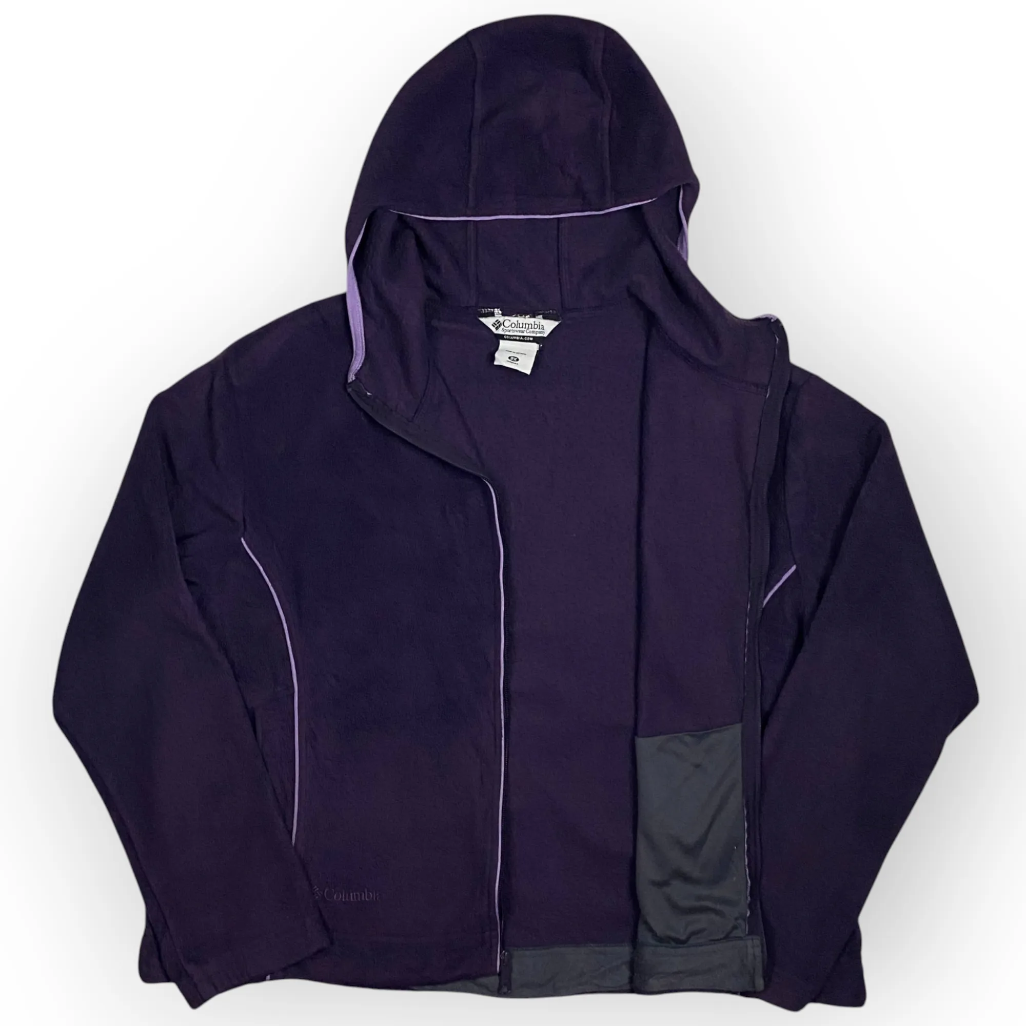 Women Columbia Hooded Zip Up Fleece (XL)